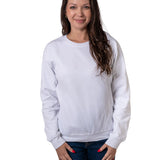 WHITE UNISEX SWEATSHIRT