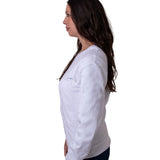 WHITE UNISEX SWEATSHIRT